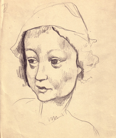 Woman in a cap