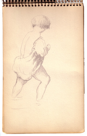 Walking boy