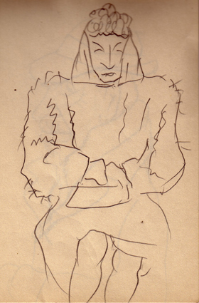 Woman in fur