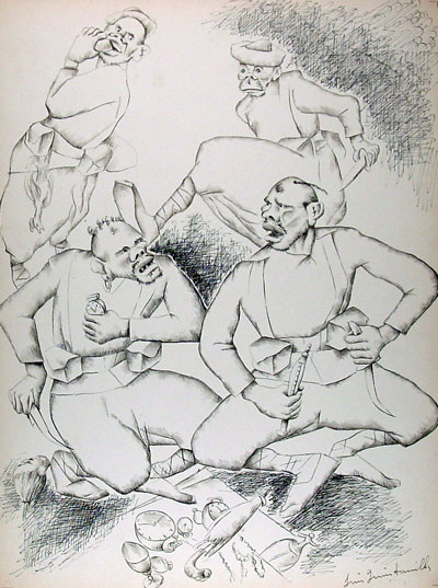 Moors Fighting Over Their Loot