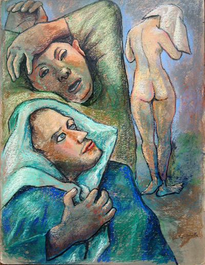 A Woman Toweling