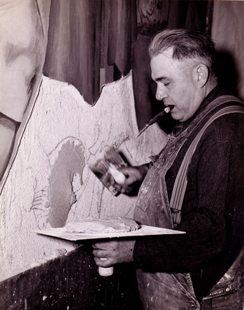 Applying the plaster
