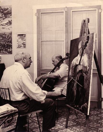 Painting Pablo Casals