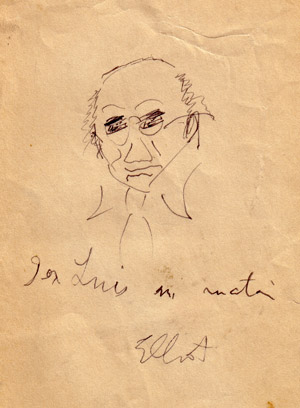 Elliot Paul sketch of Quintanilla