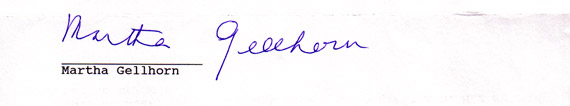 Martha Gellhorn